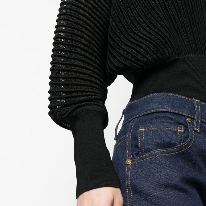 Mila - Moderne jeans met wijde pijpen
