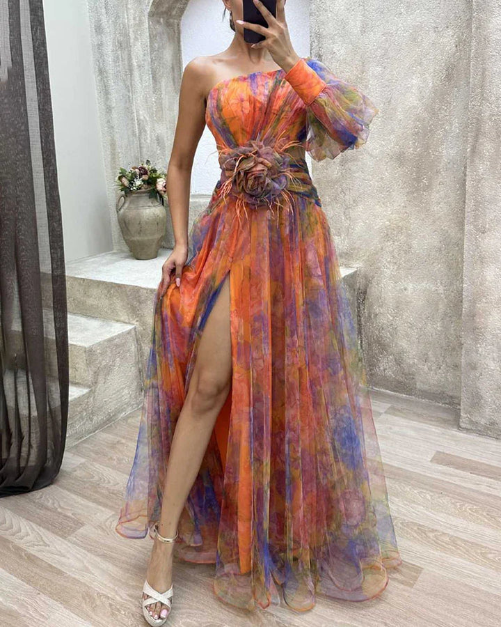 Mila - Elegant feestelijk off-shoulder jurk