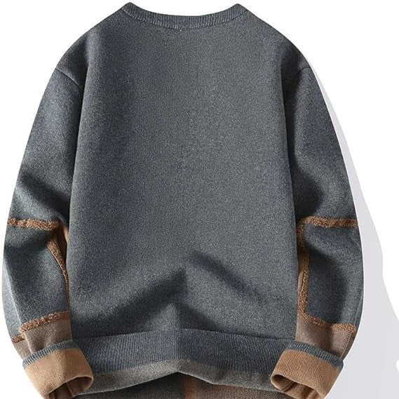 Milo - sweatshirt met ronde hals en geometrische accenten