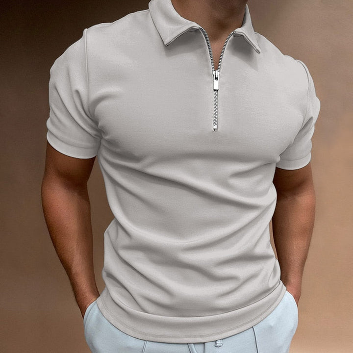 Michiel - Zip-Up Polo Shirt