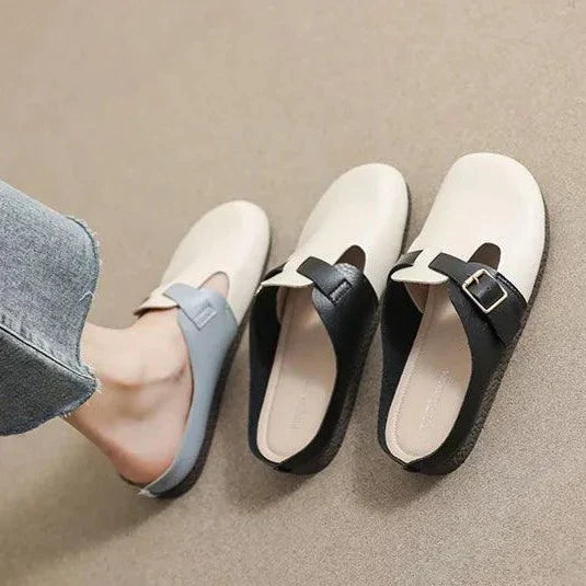 Sophia - Minimalistische Flache Schuhe mit Schnalle