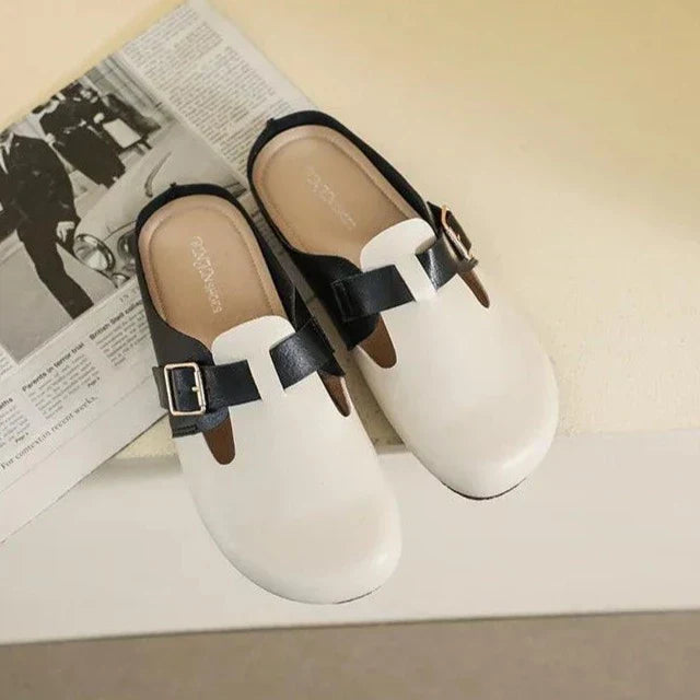 Sophia - Minimalistische Flache Schuhe mit Schnalle