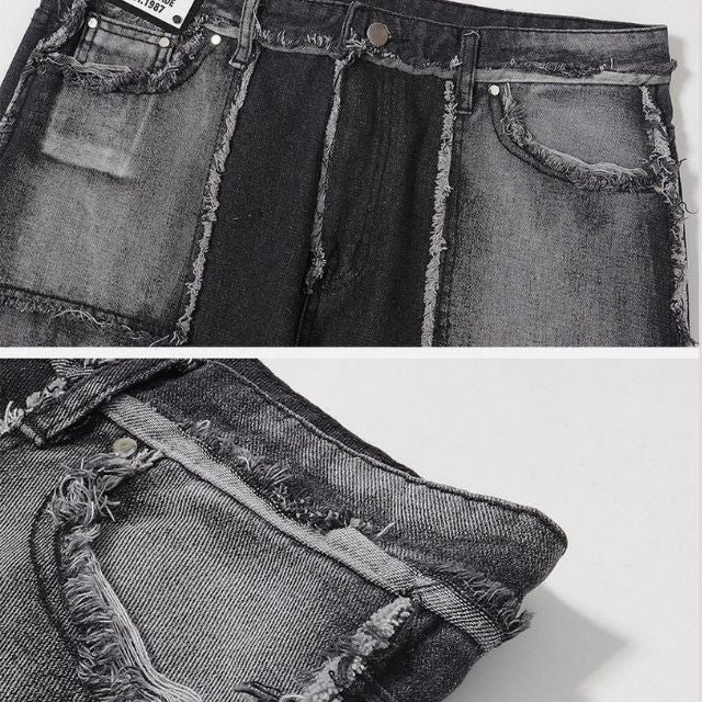 Camille - jeans met verweerde wassing met kleurverloop
