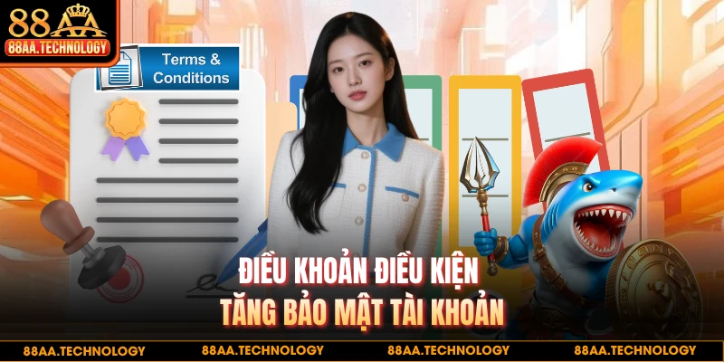 Điều khoản điều kiện tăng bảo mật tài khoản